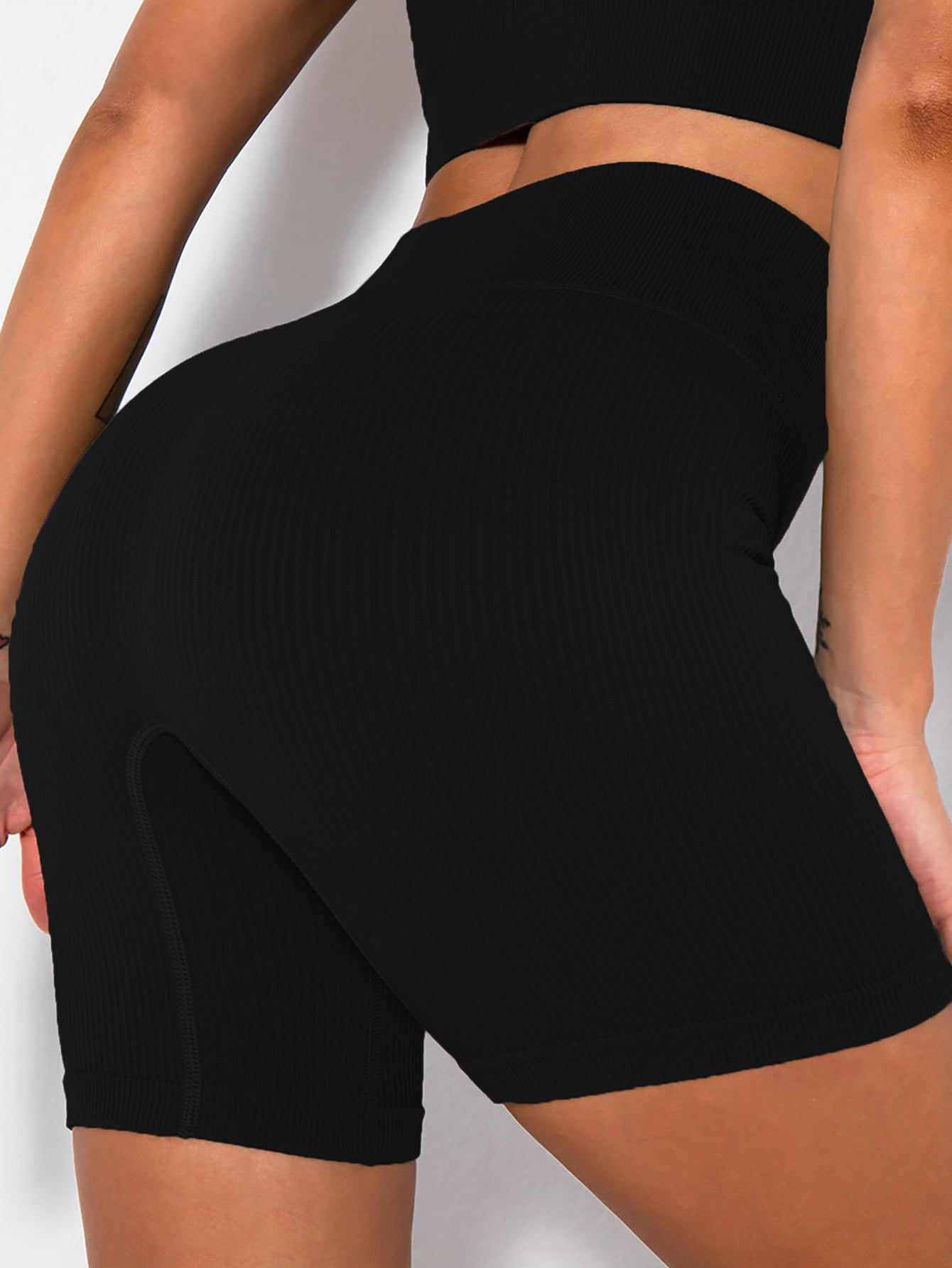 Sculpted Ribbed Biker Shorts – $18 | FORM//FIT