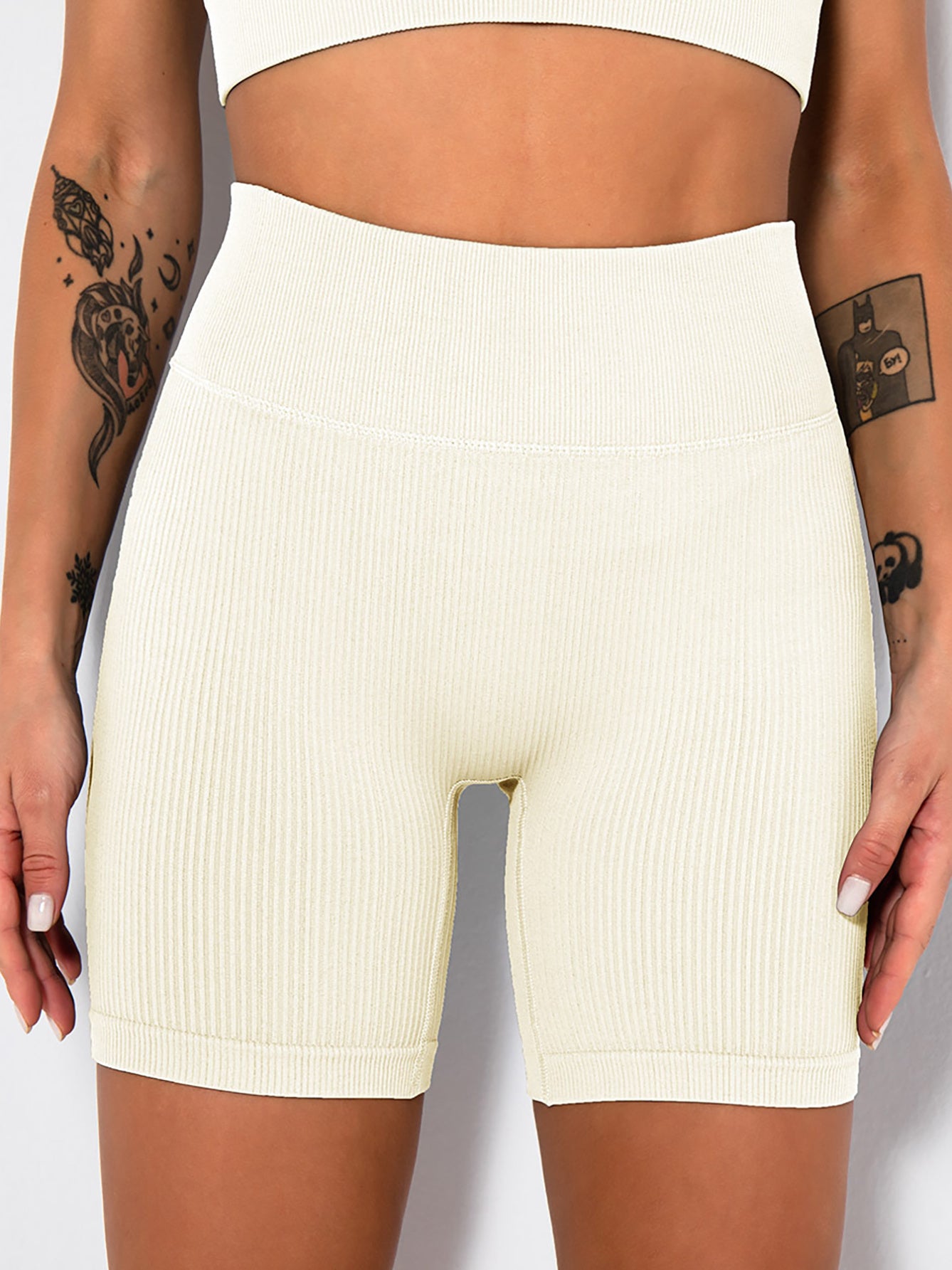 Sculpted Ribbed Biker Shorts – $18 | FORM//FIT