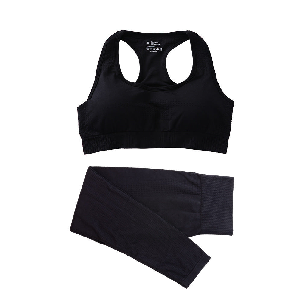 FORM//FIT Seamless Yoga Set – High-Waist Leggings + Ribbed Crop Top
