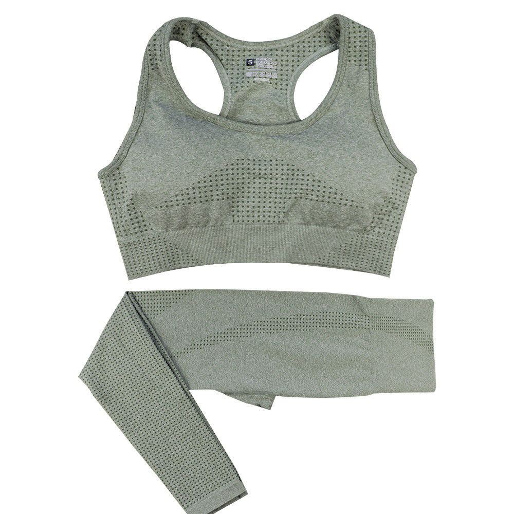 FORM//FIT Seamless Yoga Set – High-Waist Leggings + Ribbed Crop Top