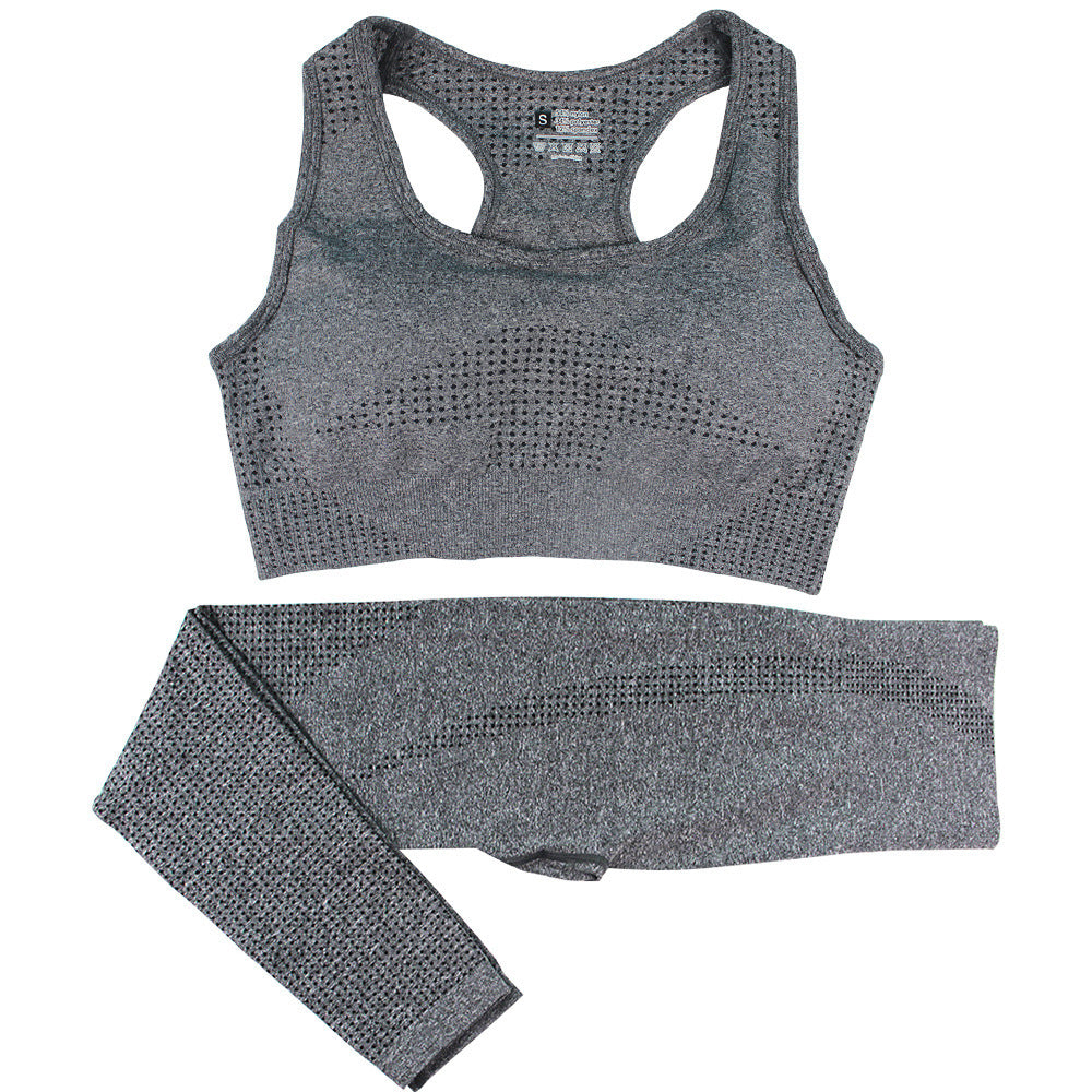 FORM//FIT Seamless Yoga Set – High-Waist Leggings + Ribbed Crop Top