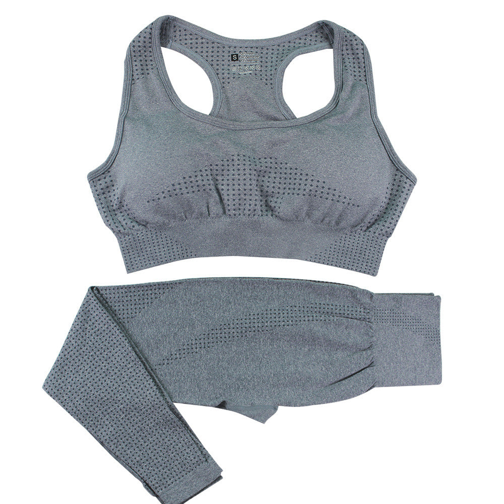 FORM//FIT Seamless Yoga Set – High-Waist Leggings + Ribbed Crop Top